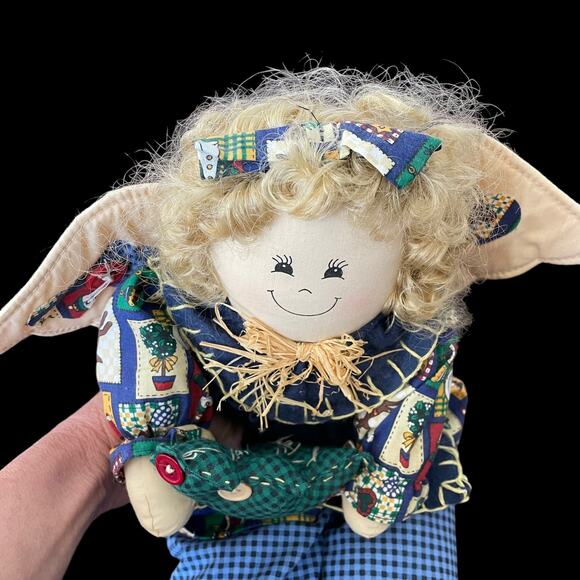 Tb Trading Country Angel Rag Doll Bean Bottom Shelf Sitter Farm Rustic Primitive - Picture 7 of 16